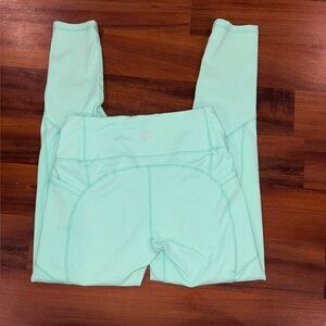 Till You Collapse “TYC” Leggings in Aqua with deep pockets Workout Leggings